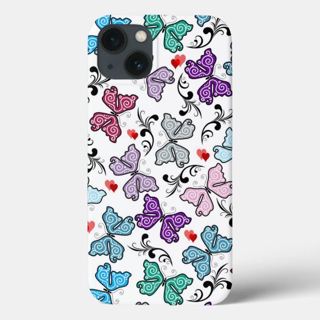 Floral Valentine Pattern Case-Mate iPhone Case (Back)