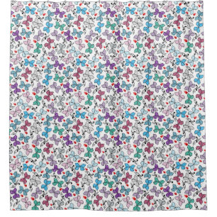 Floral Valentine Pattern Shower Curtain