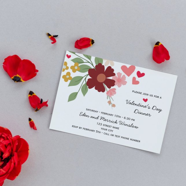 Floral Valentine's Day Invitation (Creator Uploaded)