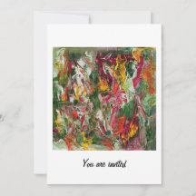 Floral vibrant invitation 2023 abstract art Day 80