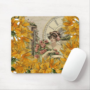 Floral Victorian Woman  Mouse Pad! Mouse Pad