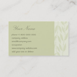 Floral Vine Business Card