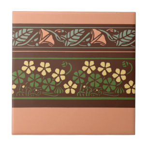 Floral Vine Ceramic Tile