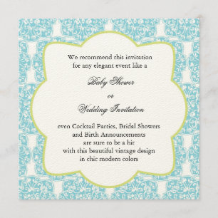 Floral Vine Medallion Invitation