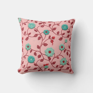 Floral Vines Pattern Cushion