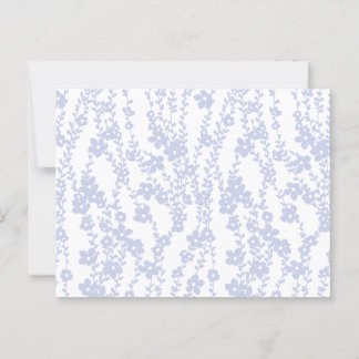 Floral Vines (White - Periwinkle) Postcard