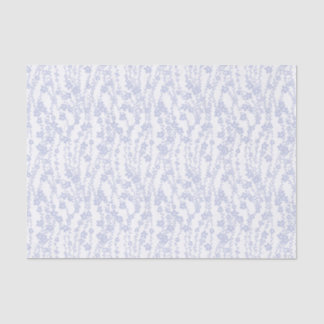 Floral Vines (White - Periwinkle) Tissue Paper