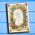 Floral Vintage 30th Birthday Party Celebration Invitation<br><div class="desc">Experience the charm of a bygone era intertwined with the beauty of blossoms with our Floral Vintage 30th Birthday Party Invitations. Delicate, timeless, and infused with the essence of celebration, these invitations capture the spirit of a milestone birthday in a garden of vintage elegance. Features: Vintage-inspired floral design for a...</div>