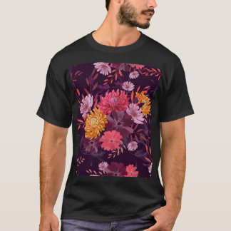 Floral Vintage: Autumn Garden Splendour T-Shirt