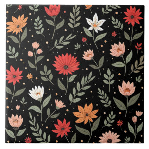 Floral Vintage Beautiful Modern Collection Ceramic Tile