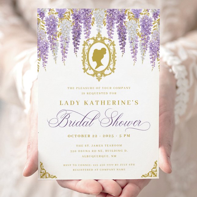 Floral Vintage Bridal Shower Invitation (Creator Uploaded)