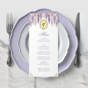 Floral Vintage Bridal Shower Menu