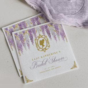 Floral Vintage Bridal Shower Napkin