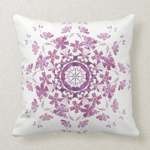 floral vintage element cushion