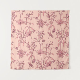 Floral vintage elements, seamless background. tapestry
