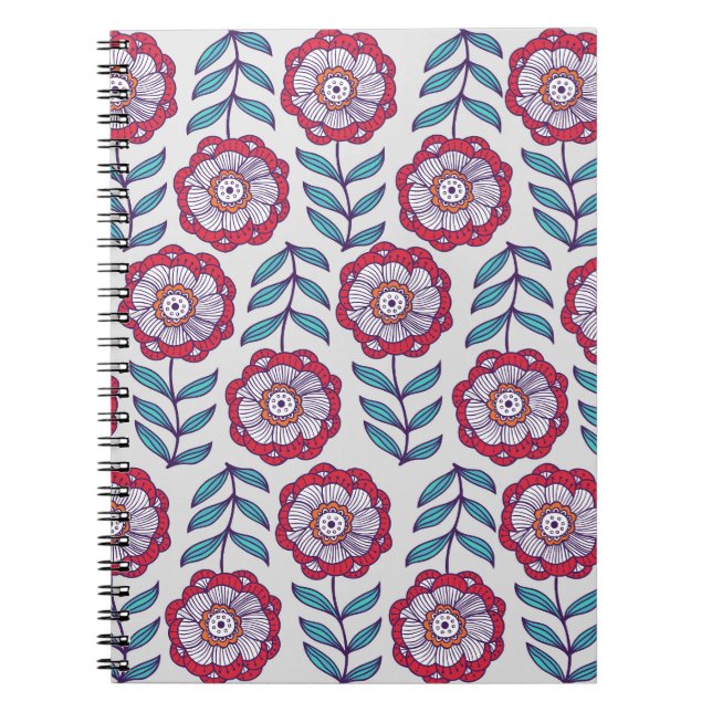 Floral Vintage Endless Texture Notebook (Front)
