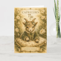 Floral vintage Essence zodiac- Capricorn