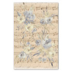 floral vintage music sheet