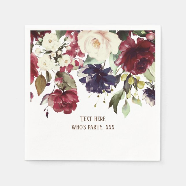 floral vintage napkin (Front)