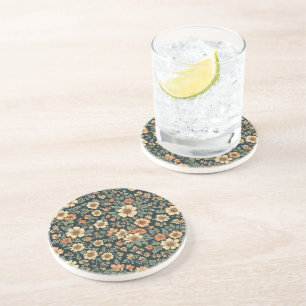 Floral vintage pattern coaster