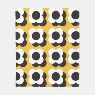 Floral vintage pattern design. Scandinavian style. Fleece Blanket