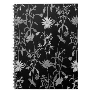 Floral vintage: seamless invitation background. notebook