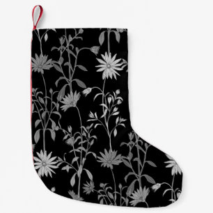 Floral vintage: seamless invitation background. small christmas stocking