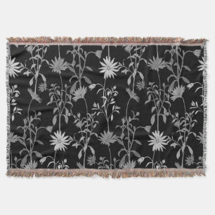 Floral vintage: seamless invitation background. throw blanket