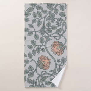 Floral vintage seamless pattern, retro wallpapers bath towel