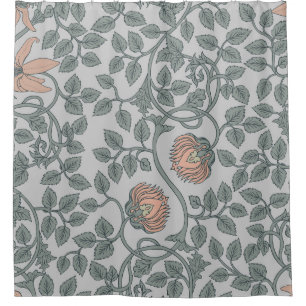 Floral vintage seamless pattern,  retro wallpapers shower curtain