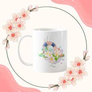 Floral Vintage Summer Sea Ocean Beach Tropical Coffee Mug