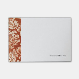 Floral vintage wallpaper background post-it notes