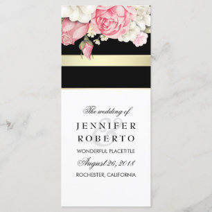 Floral Vintage Wedding Program