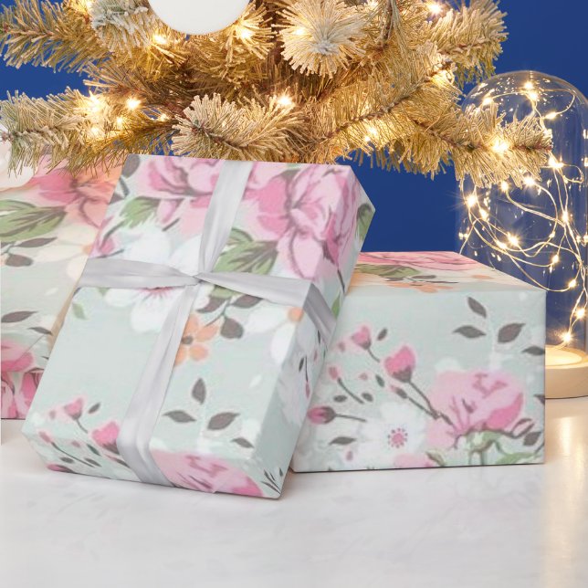 Floral Vintage Wrapping Paper (Holidays)