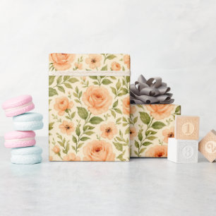 Floral vintage wrapping papper. paper