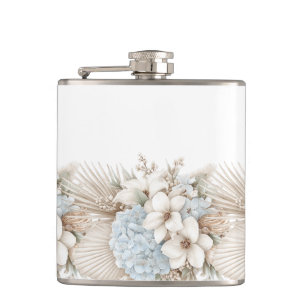Floral Vinyl Wrapped Flask
