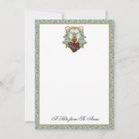Floral Virgin Mary Catholic Religious Thank You 