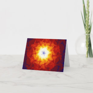 Floral Volcano Card