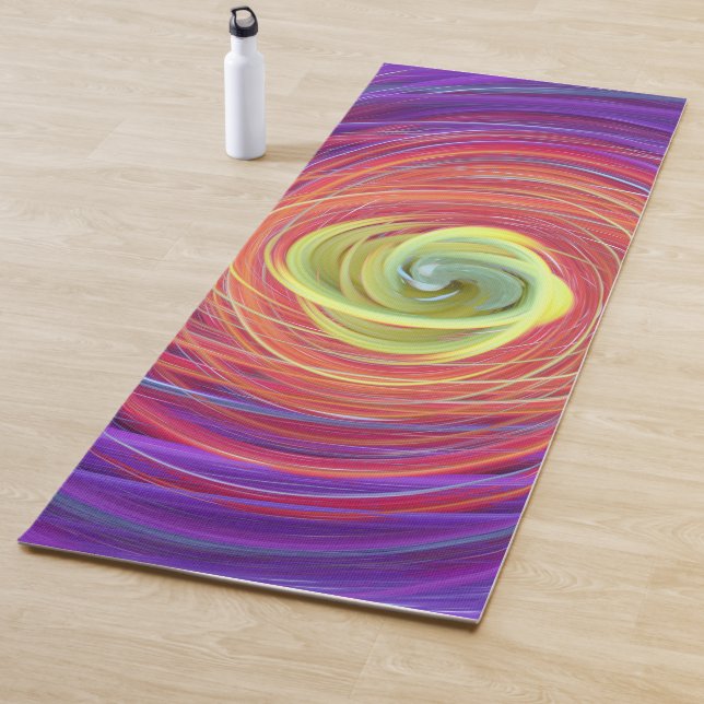 floral vortex yoga mat (In Situ)