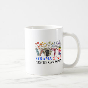 Floral Vote Obama 2028 Lets Fix This President 202 Coffee Mug