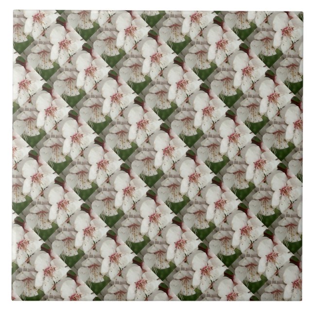 Floral walk ceramic tile (Front)