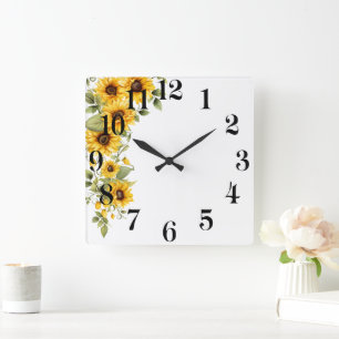 Floral Wall Clock