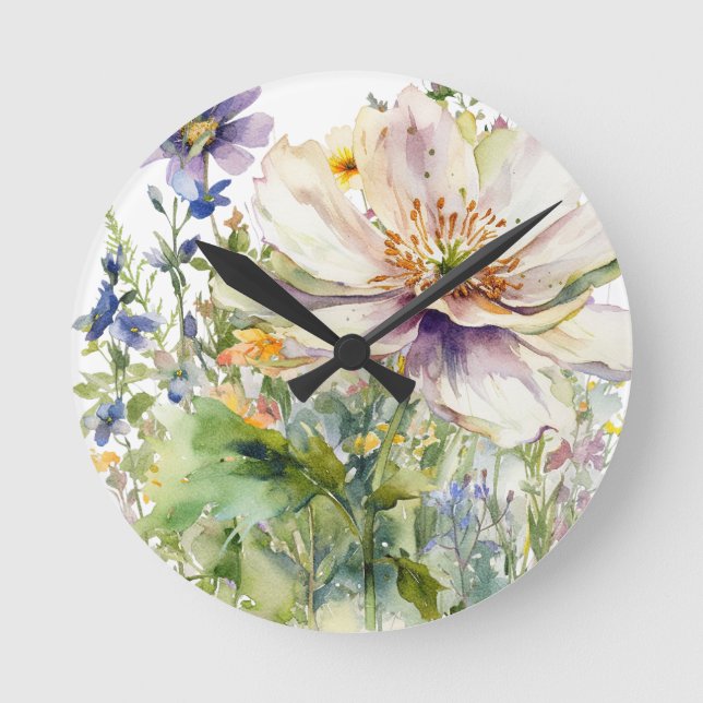 Floral Wall Clock (Front)