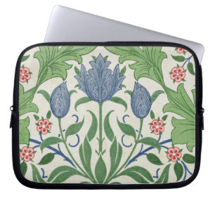 Floral wallpaper design laptop sleeve
