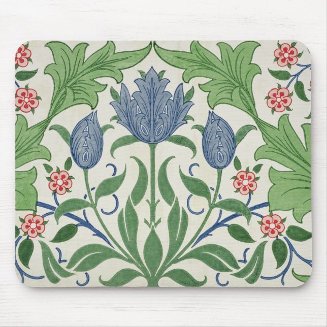 Floral wallpaper design mouse pad (Front)