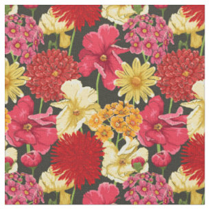 Floral wallpaper in watercolor style fabric
