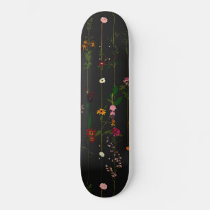 Floral Wallroll - Dark Skateboard