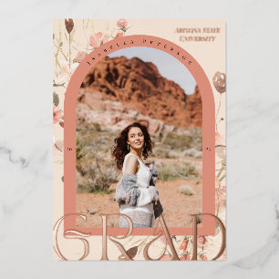 Floral Wanderlust: Boho Chic Graduation Photo