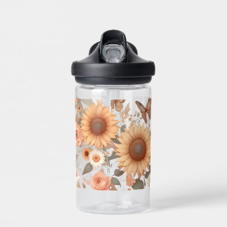 Floral Water Bottle