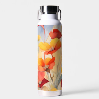 Floral  water bottle